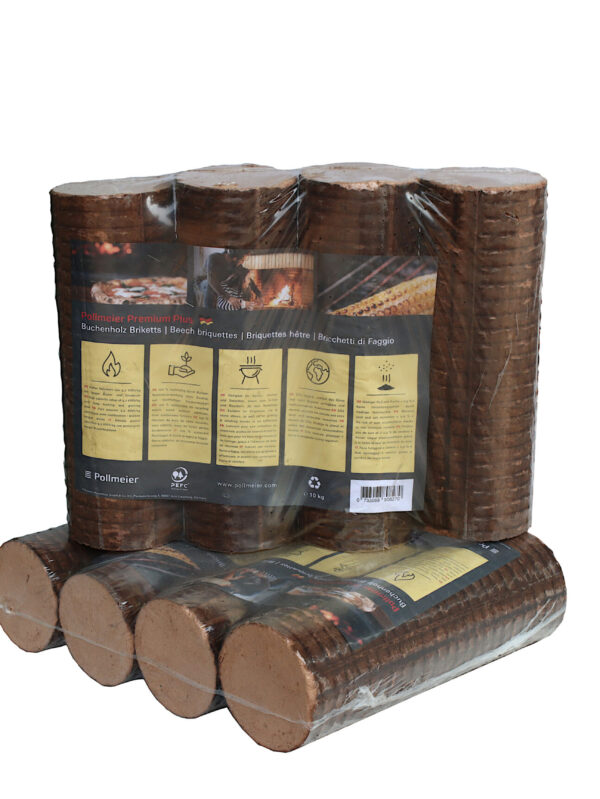 Buchenbriketts Pollmeier einzeln /Premium Plus- 10 Kg
