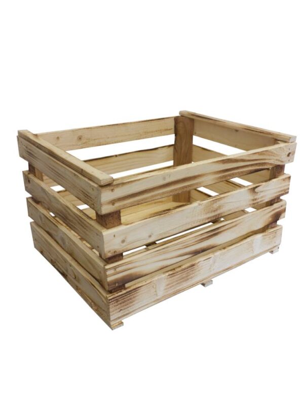 Holzkiste 50x40x30 gehobelt und geflammt